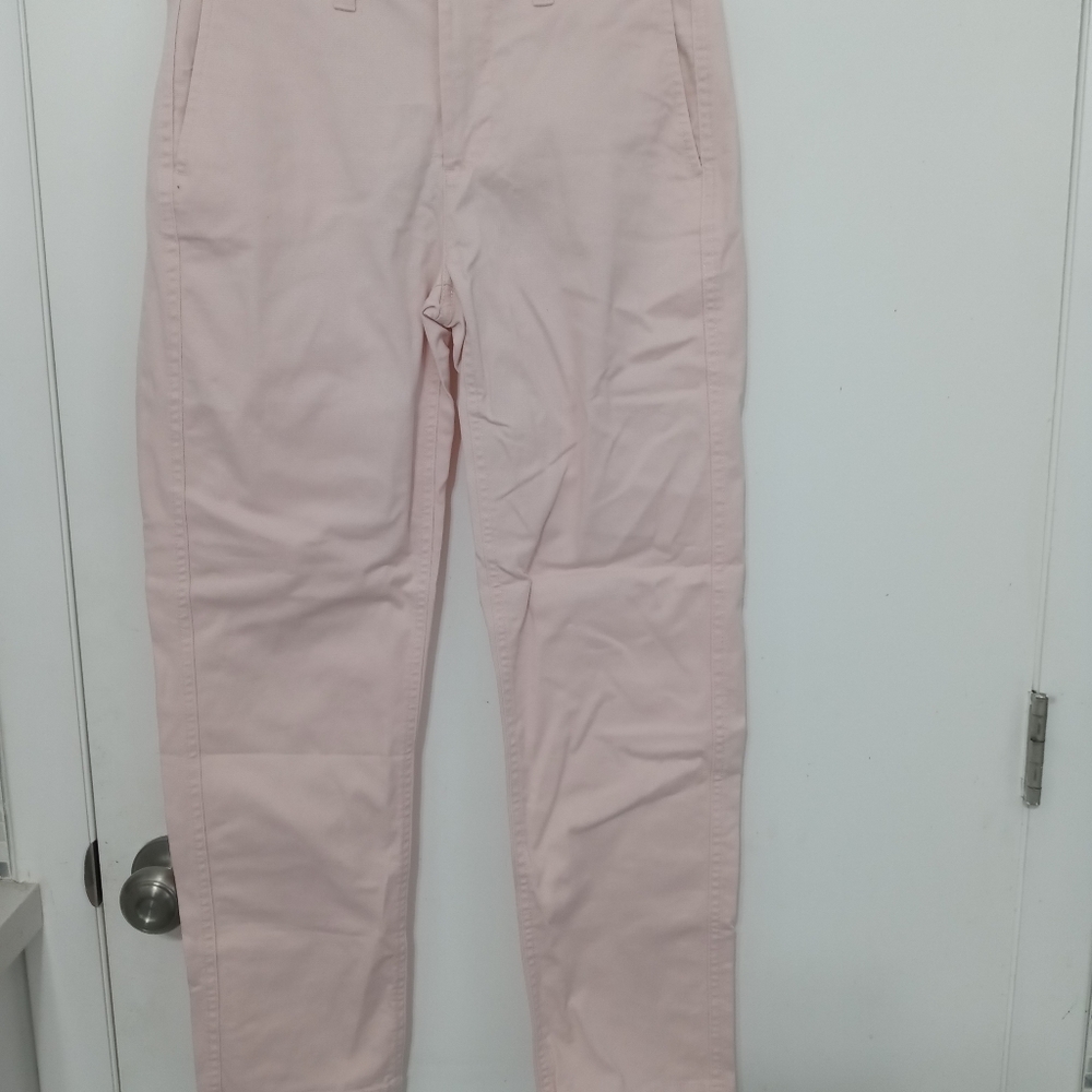 J. Crew Light Pink Straight Leg 4 Pocket Denim Jeans Size 0
